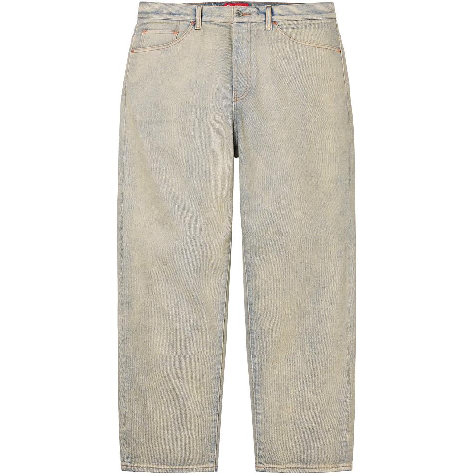 Beige Supreme Baggy Jean Pants | AU434YU