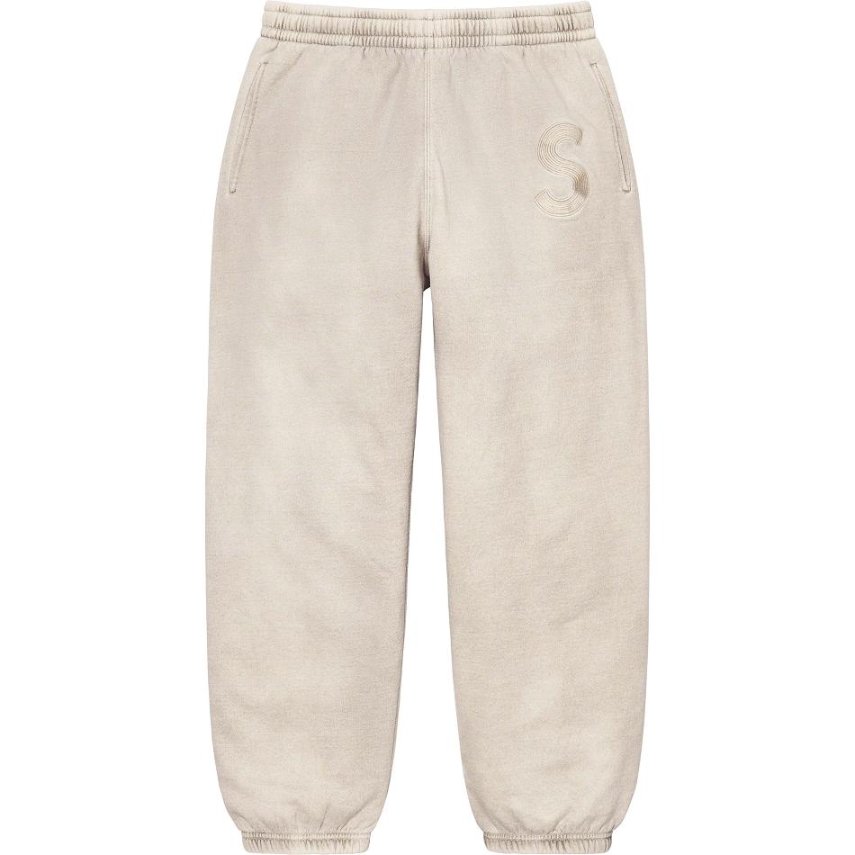 Beige Supreme Overdyed S Logo Sweatpant Pants | AU412PQ