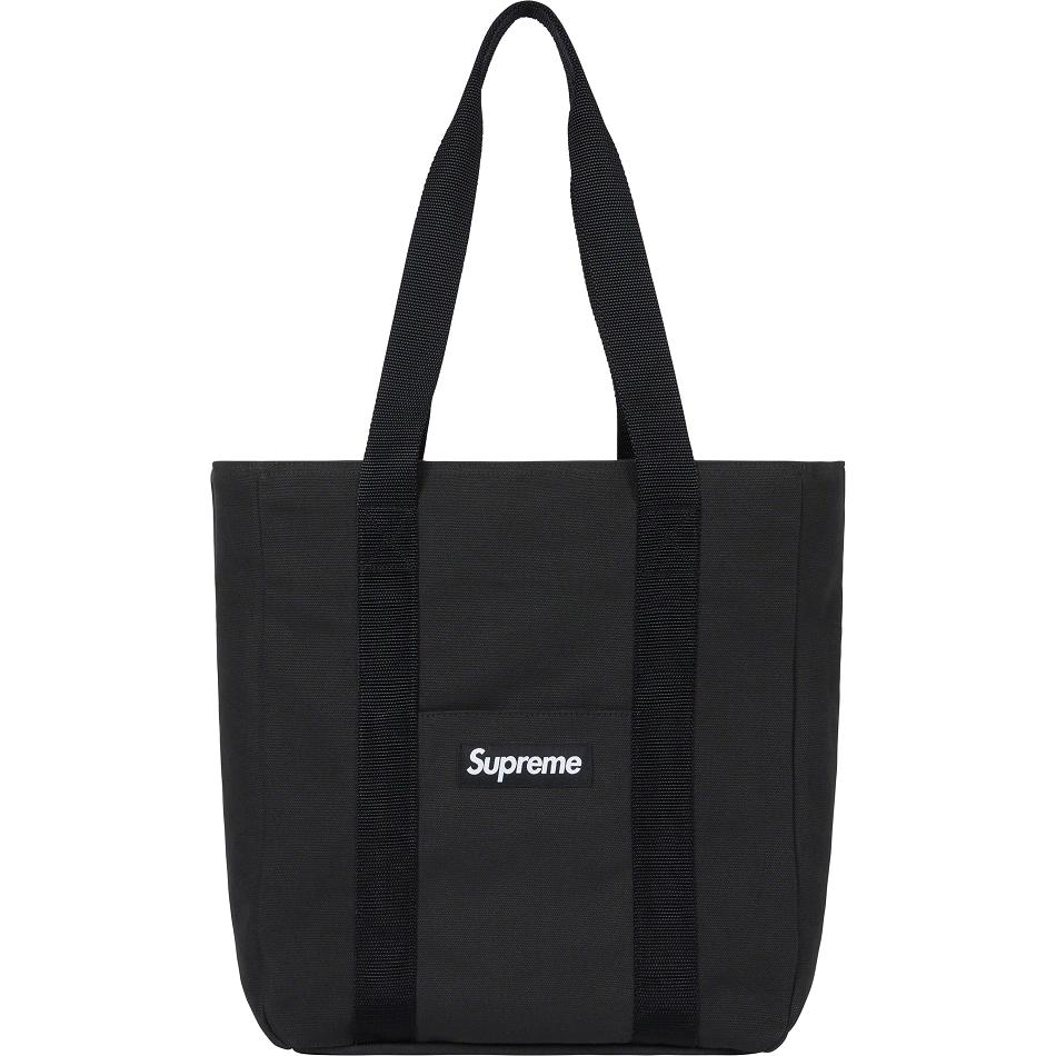 Black Supreme Canvas Tote Bags | AU175UT