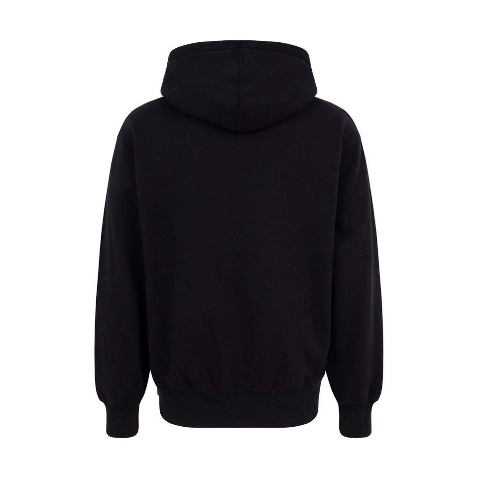 Black Supreme Logo Embroide Hoodie | AU521GL