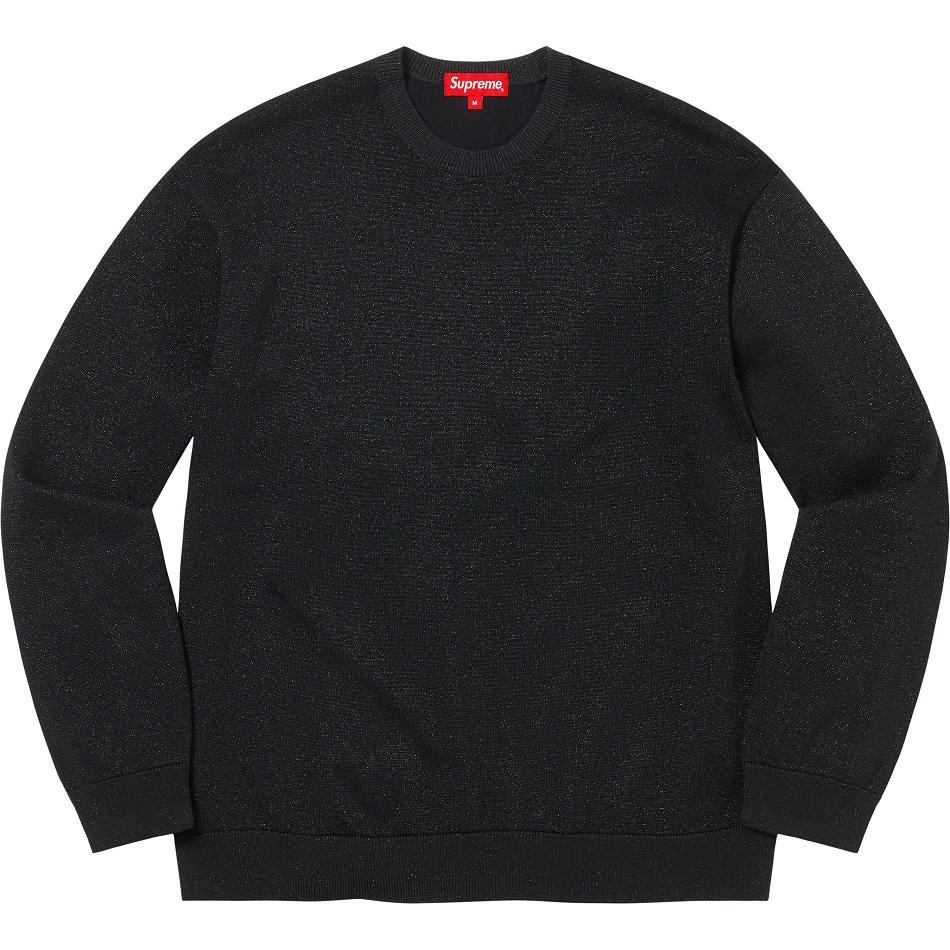 Black Supreme Metallic L/S Top Sweaters | AU343LH