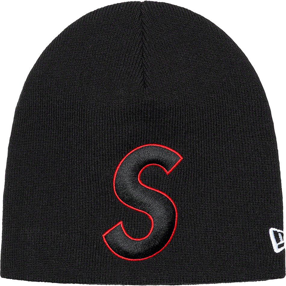 Black Supreme New Era® S Logo Beanie Hats | AU160KI