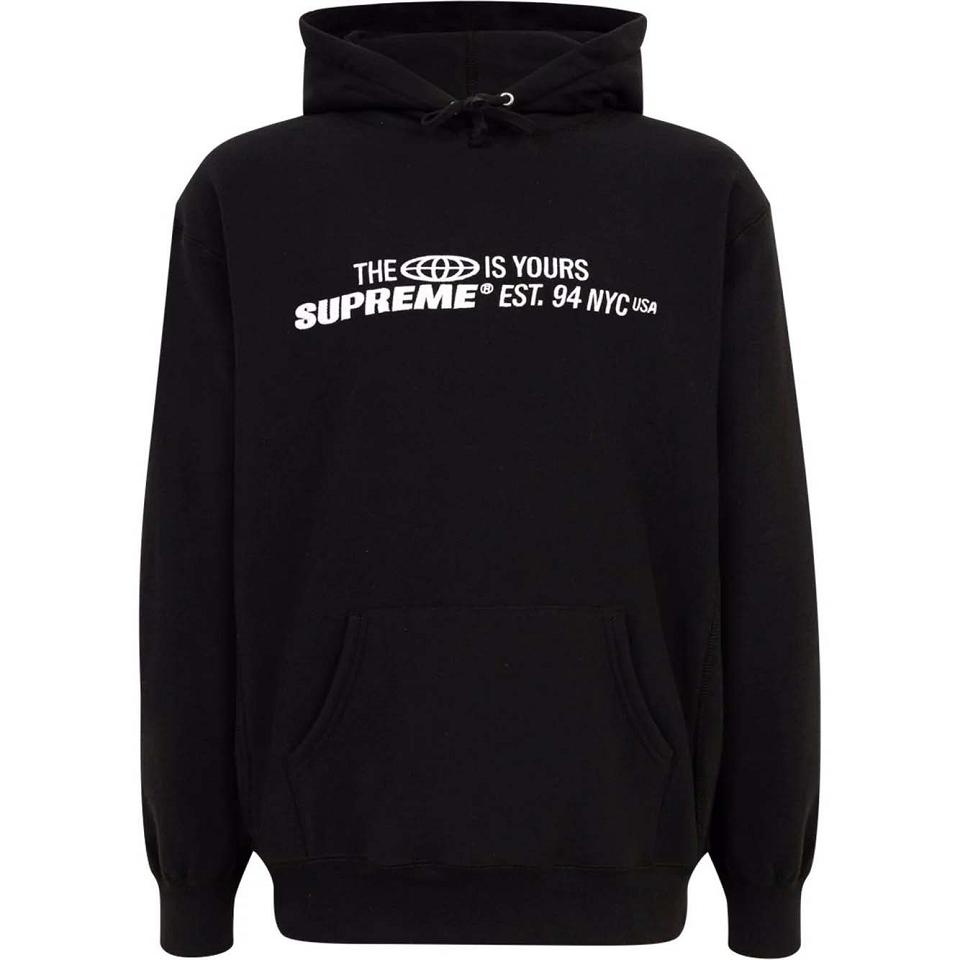 Black Supreme The World Is Yours Printed Hoodie | AU511TV