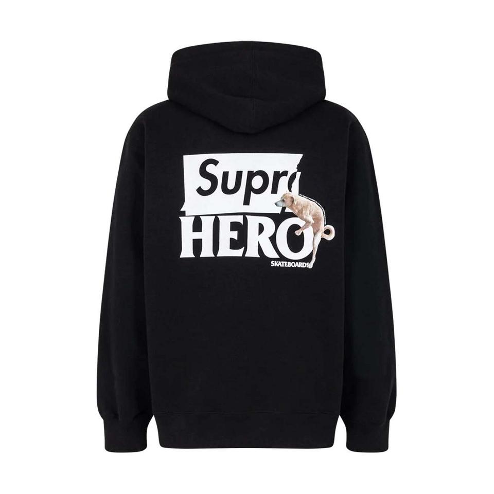 Black Supreme X Antihero Hoodie | AU507QZ