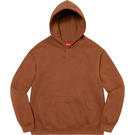 Brown Supreme Micro Logo Hoodie | AU519DN