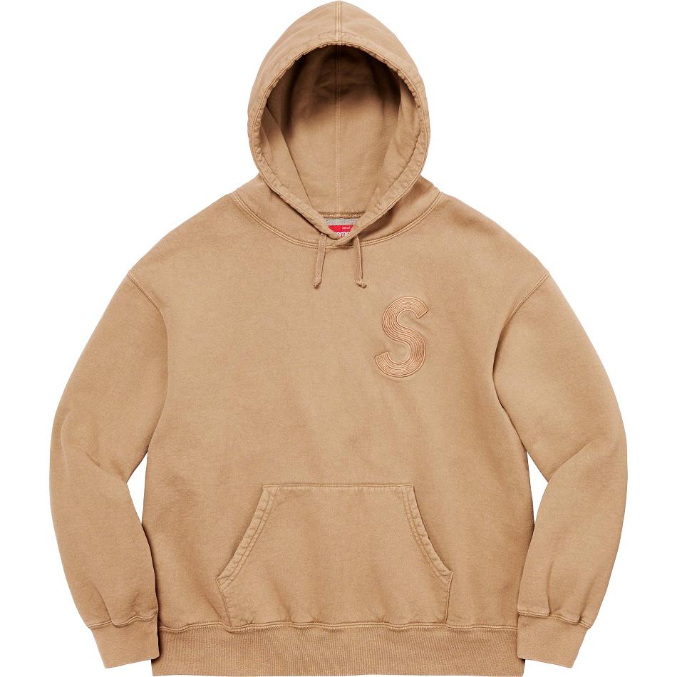 Brown Supreme Overdyed S Logo Hooded Sweatshirts | AU287GL