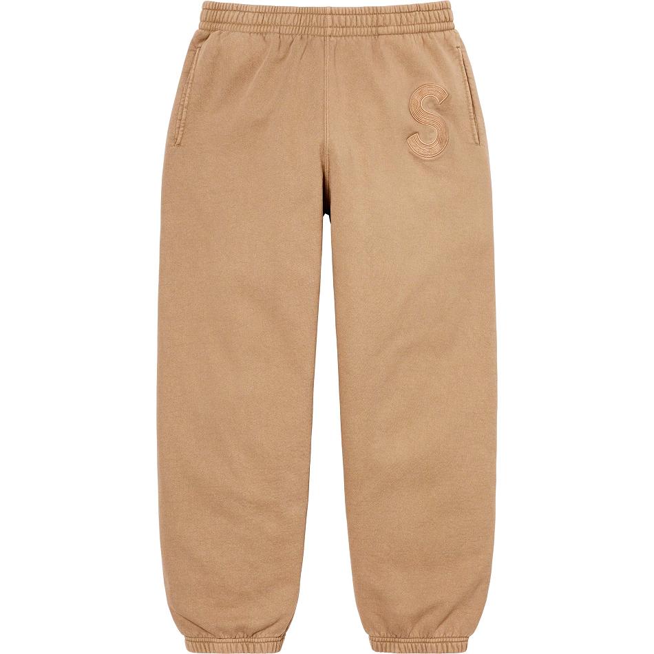 Brown Supreme Overdyed S Logo Sweatpant Pants | AU415DN