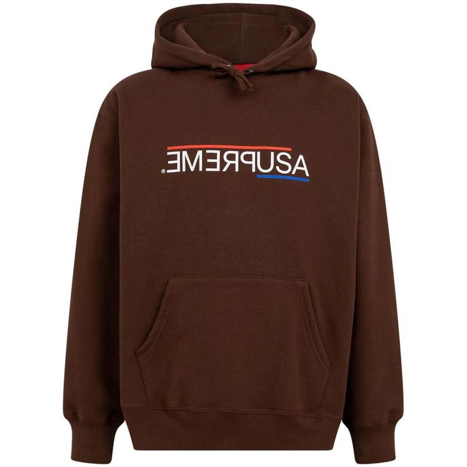 Brown Supreme USA Hoodie | AU510RW