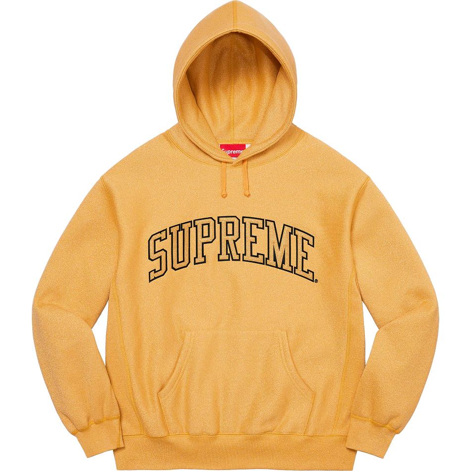 Gold Supreme Glitter Arc Hooded Sweatshirts | AU307OR