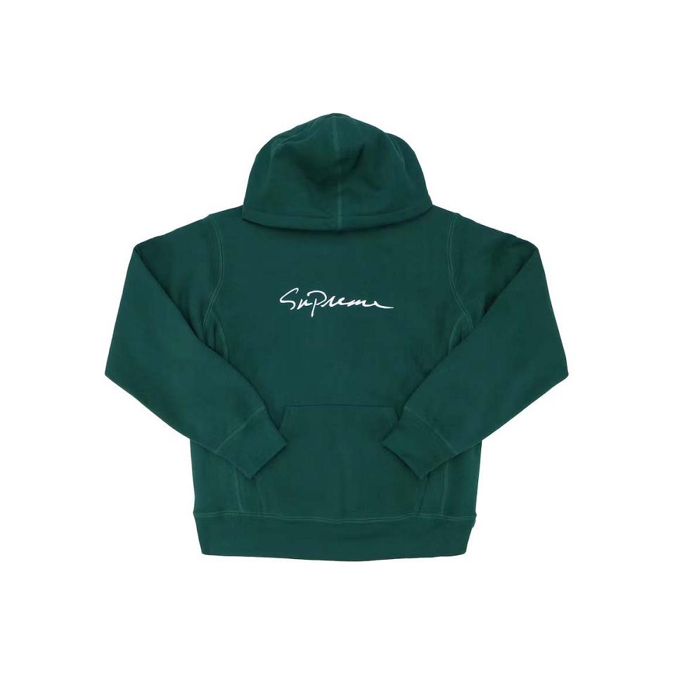 Green Supreme Classic Script Hooded Sweatshirts | AU278YU