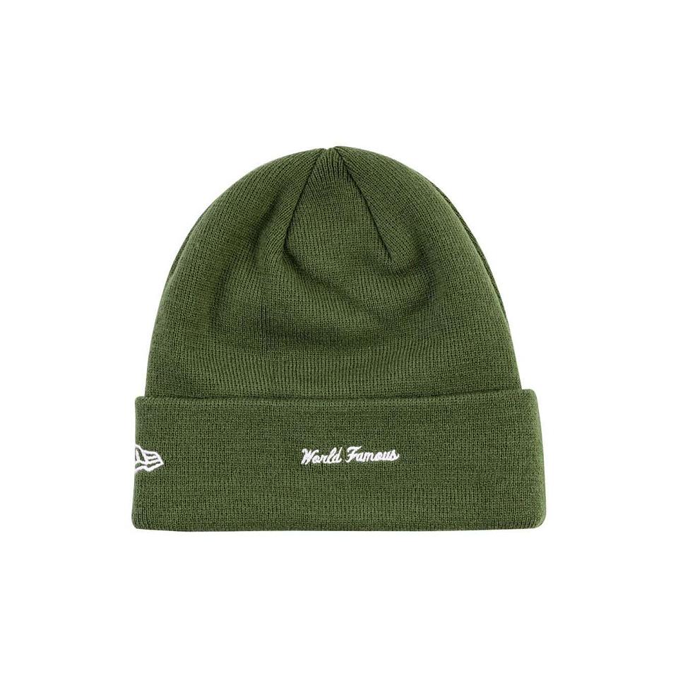 Green Supreme New Era Cross Box-Logo Beanie Hats | AU117QZ