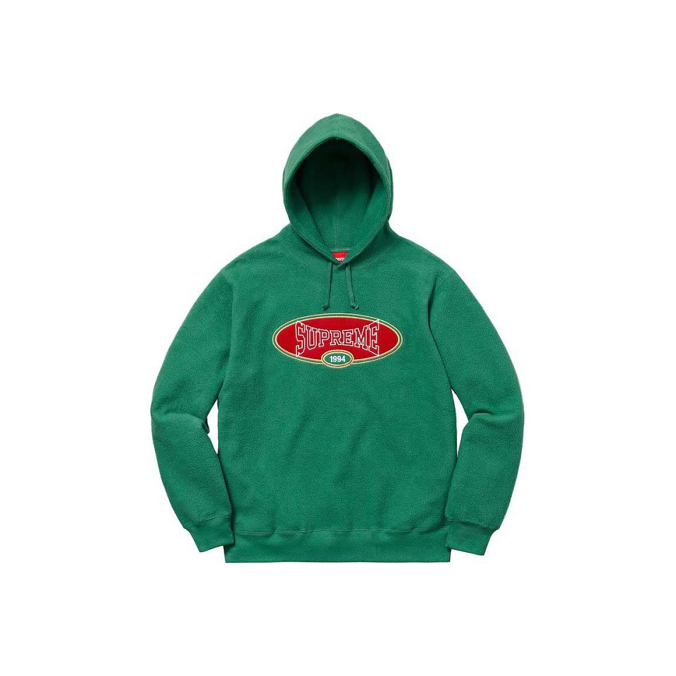 Green Supreme Reverse Fleece Hooded Sweatshirts | AU270BC