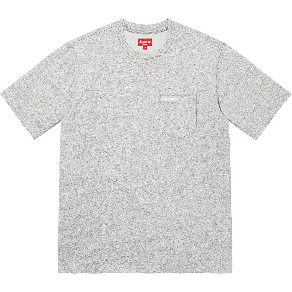 Grey Supreme S/S Pocket Tee Sweaters | AU329TV