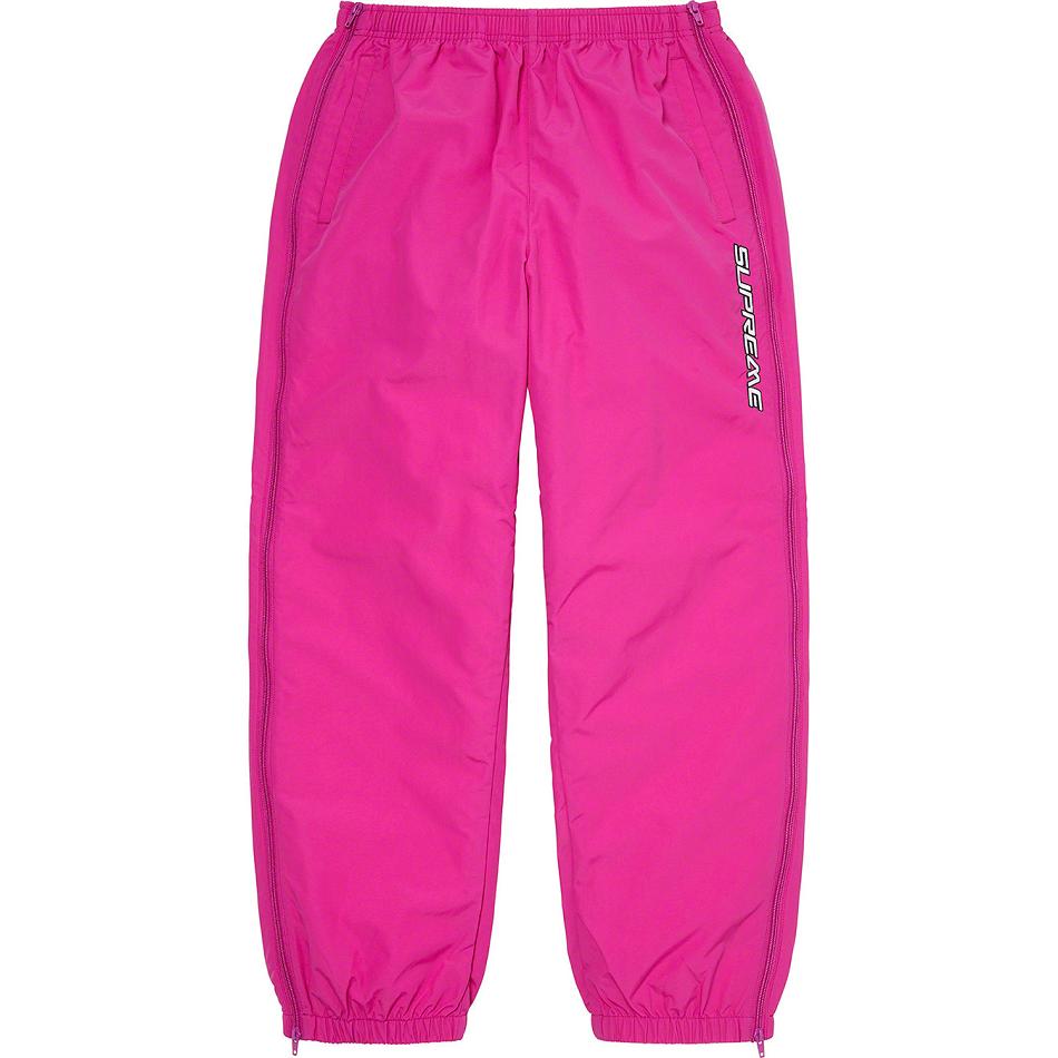 Pink Supreme Full Zip Baggy Warm Up Pant Pants | AU441DN