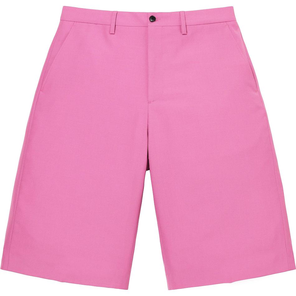 Pink Supreme Wool Trouser Shorts | AU363DN