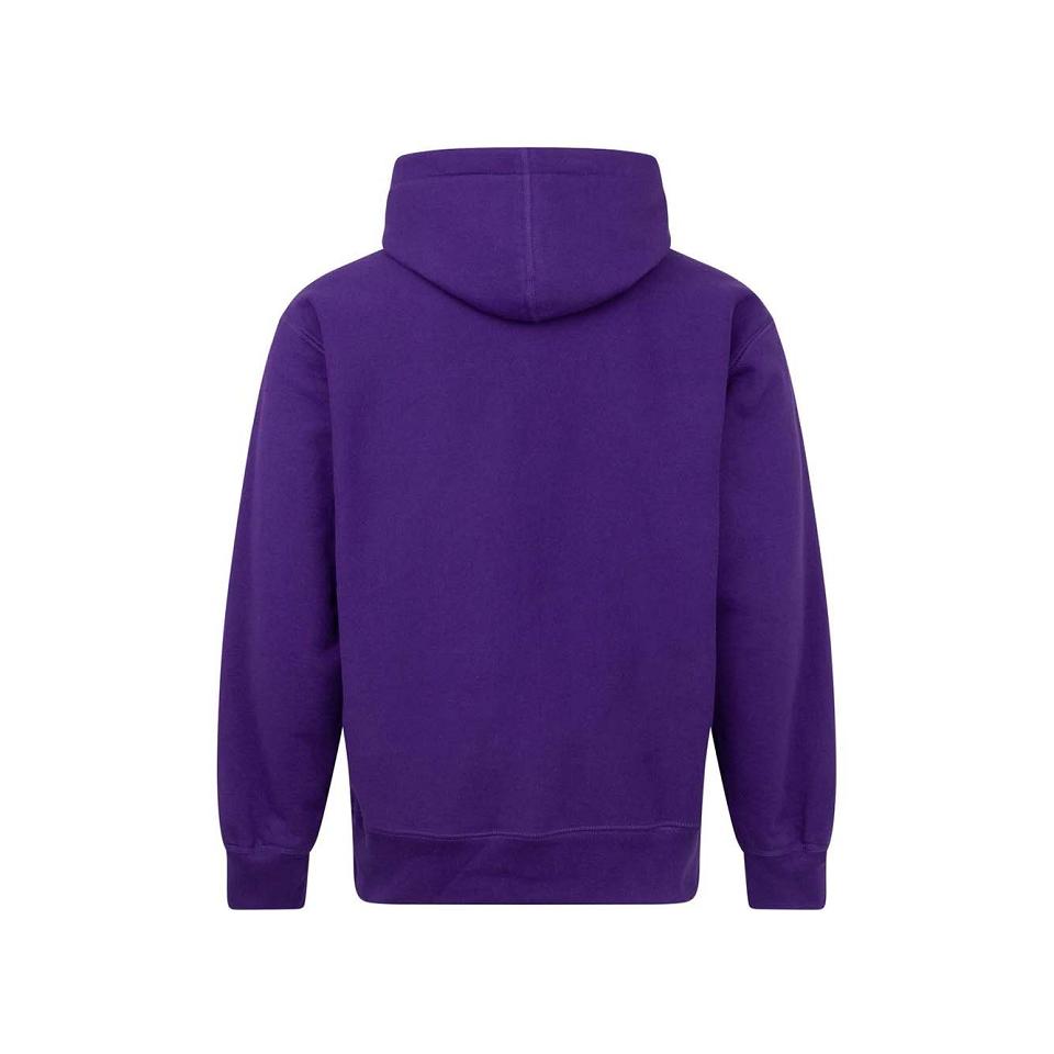 Purple Supreme Cross Box Logo Hoodie | AU533QZ