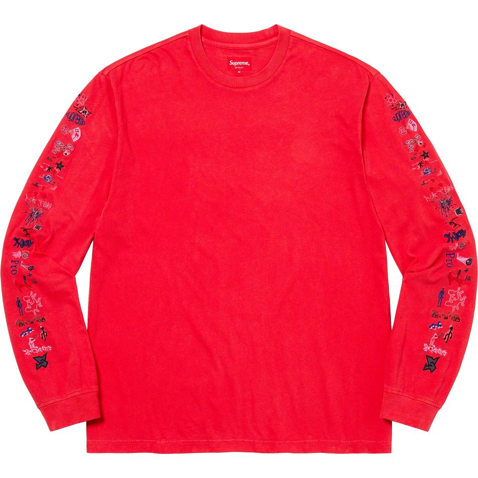 Red Supreme AOI Icons L/S Top Sweaters | AU324MA