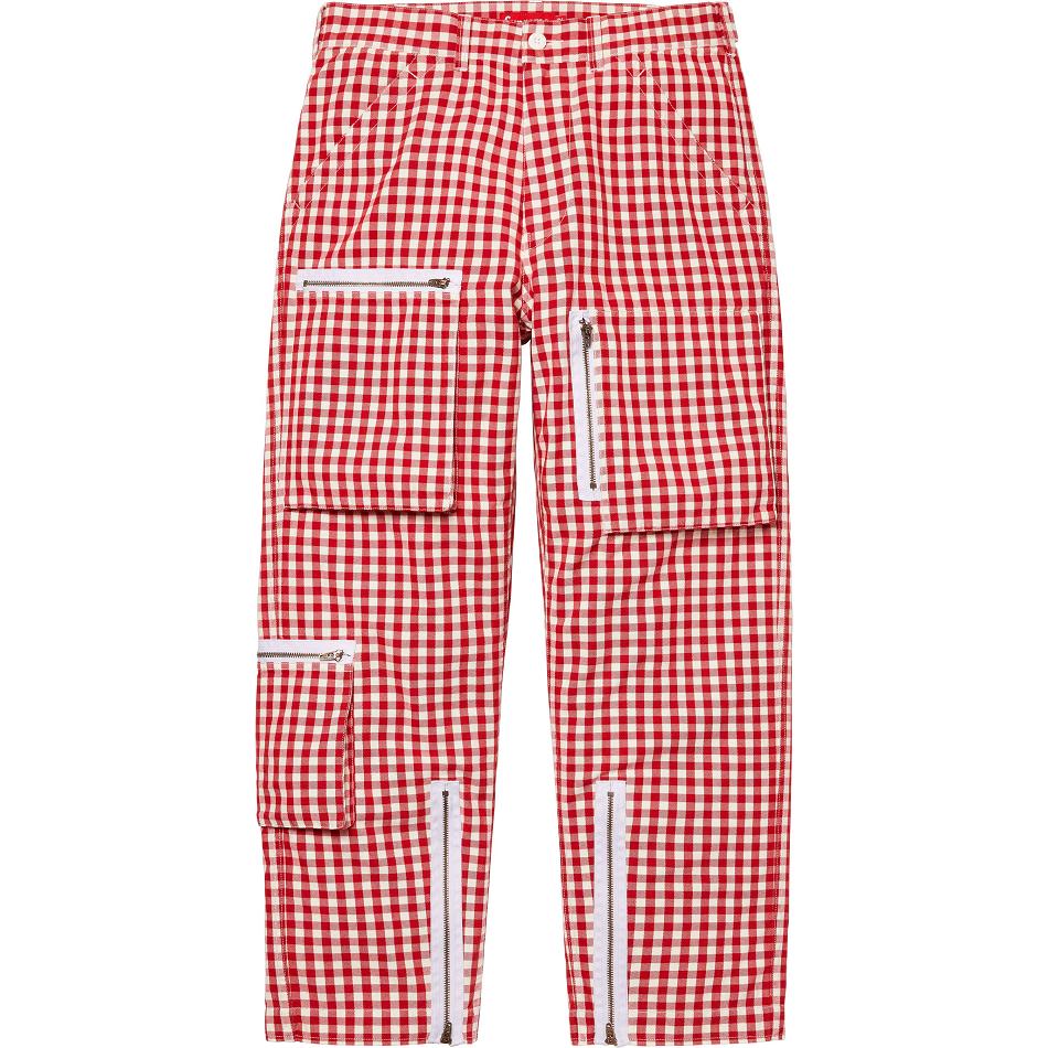 Red Supreme Gingham Flight Pant Pants | AU403QZ