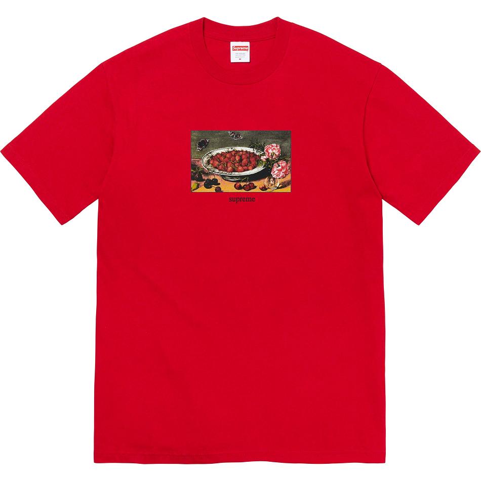 Red Supreme Strawberries Tee T Shirts | AU260FM