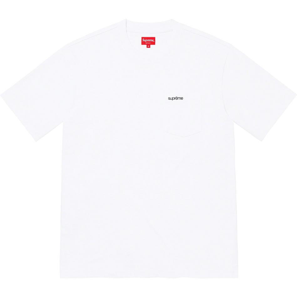 White Supreme S/S Pocket Tee Sweaters | AU332IS