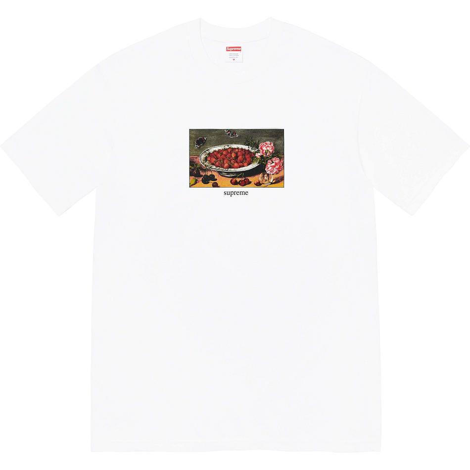 White Supreme Strawberries Tee T Shirts | AU258SO