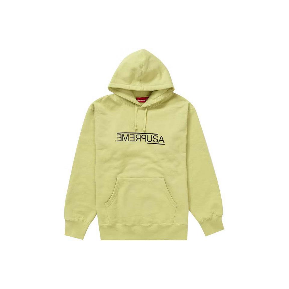 Yellow Supreme USA Hooded Sweatshirts | AU265LH