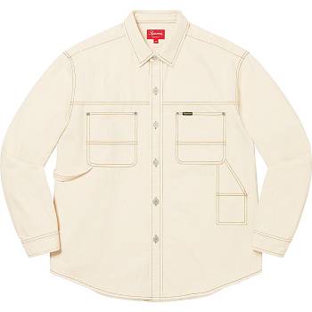 Beige Supreme Denim Painter Shirts | AU399VD