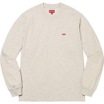 Beige Supreme Small Box L/S Tee Sweaters | AU353EX