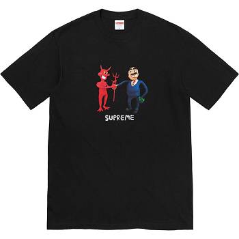 Black Supreme Business Tee T Shirts | AU221QZ