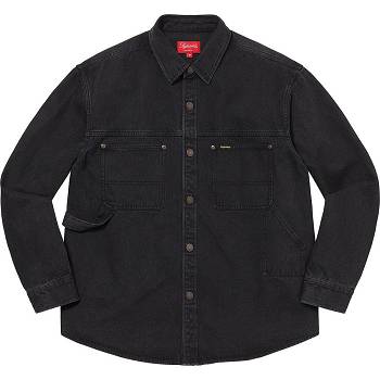 Black Supreme Denim Painter Shirts | AU400BC