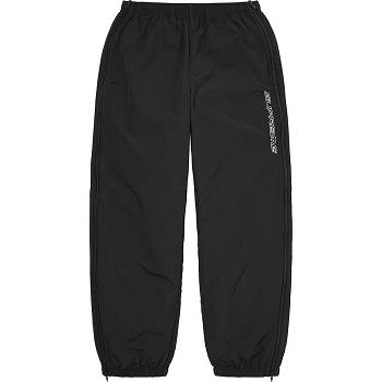 Black Supreme Full Zip Baggy Warm Up Pant Pants | AU442FM