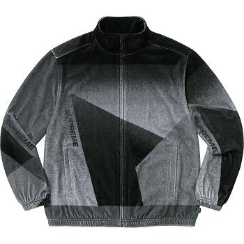 Black Supreme Geo Velour Track Jackets | AU460YU