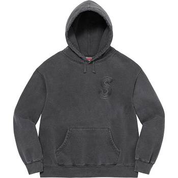 Black Supreme Overdyed S Logo Hooded Sweatshirts | AU288HK