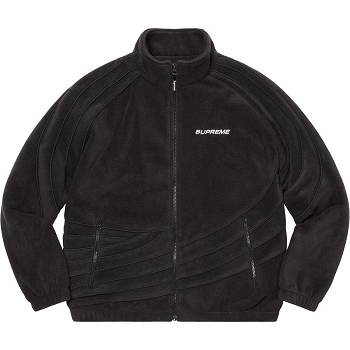 Black Supreme Racing Fleece Jackets | AU454MA