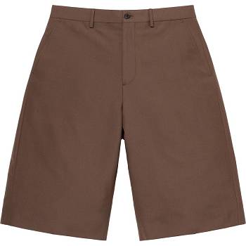 Brown Supreme Wool Trouser Shorts | AU361AP