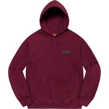 Burgundy Supreme Fiend Hooded Sweatshirts | AU300WY