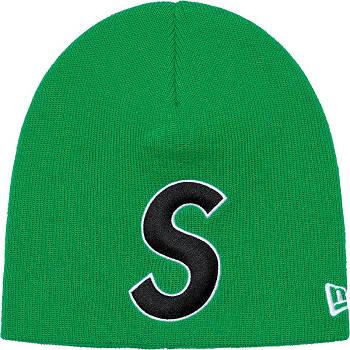 Green Supreme New Era® S Logo Beanie Hats | AU158HK