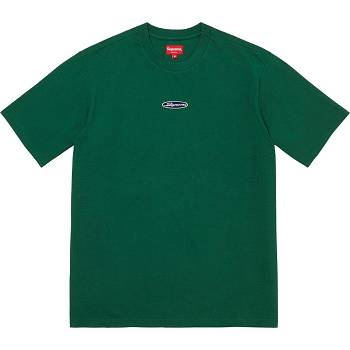 Green Supreme Oval Logo S/S Top Sweaters | AU346CE