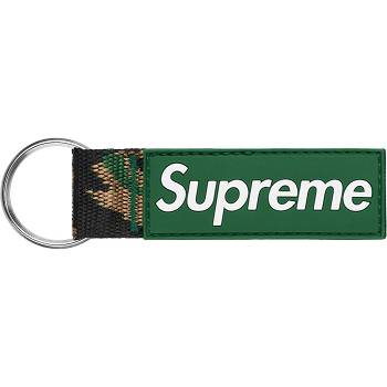 Green Supreme Webbing Keychain Accessories | AU192BC