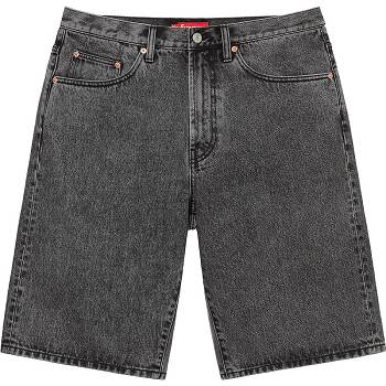 Grey Supreme Baggy Denim Shorts | AU366HK