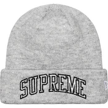 Grey Supreme New Era® Metallic Arc Beanie Hats | AU156FM