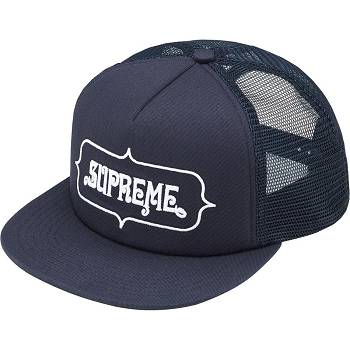 Navy Supreme Highest Mesh Back 5-Panel Hats | AU140BC