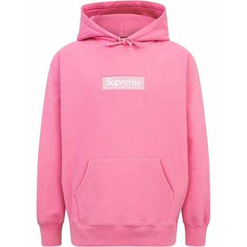 Pink Supreme Box Logo Hoodie | AU535EX