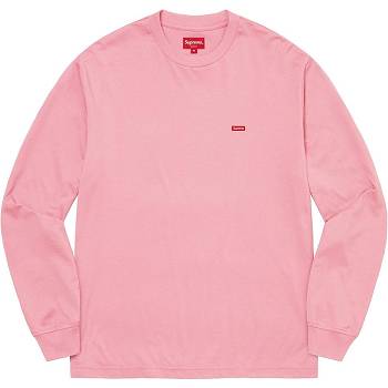 Pink Supreme Small Box L/S Tee Sweaters | AU354RW