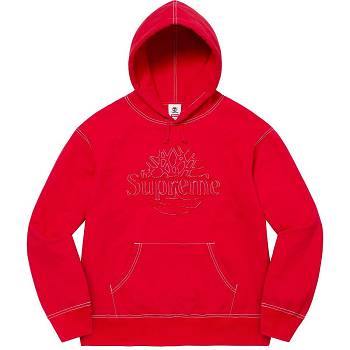 Red Supreme Timberland® Hooded Sweatshirts | AU310SO