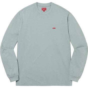 Turquoise Supreme Small Box L/S Tee Sweaters | AU355TV