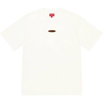 White Supreme Oval Logo S/S Top Sweaters | AU349NB