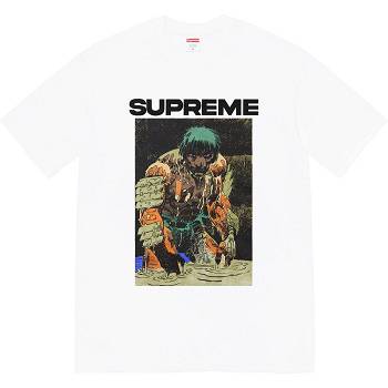 White Supreme Ronin Tee T Shirts | AU245NB