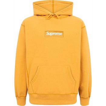 Yellow Supreme Box Logo Hoodie | AU536RW