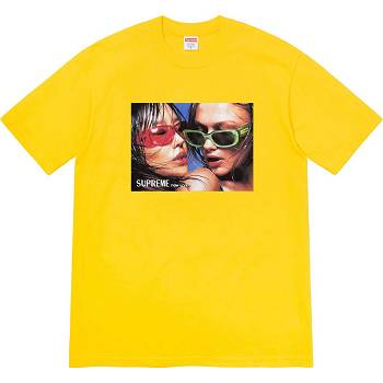 Yellow Supreme Eyewear Tee T Shirts | AU232SO